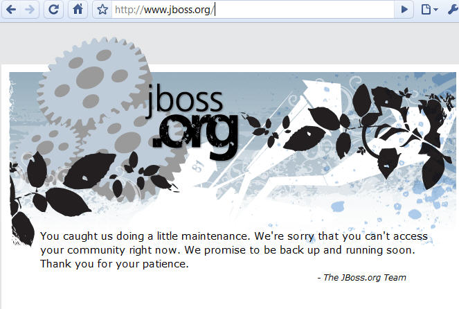 jboss down